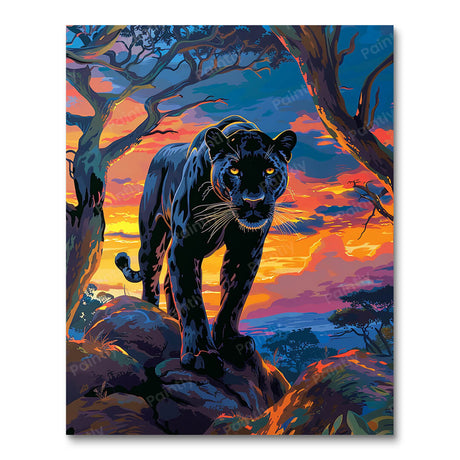 Panther's Twilight (Diamond Painting) Diamond Painting kit