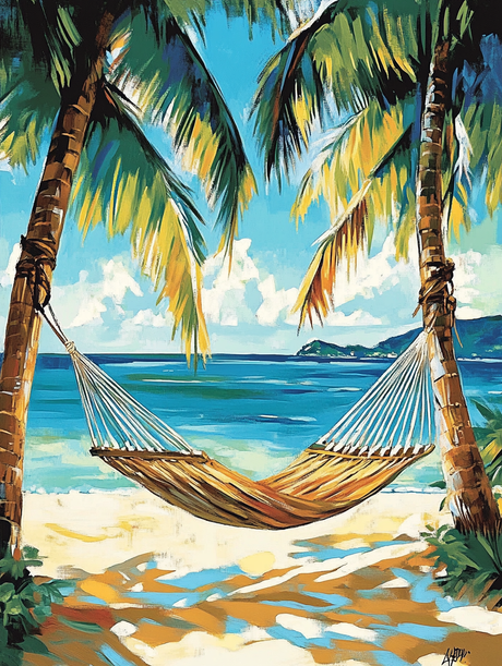 Paradise Swing Time (Diamond Painting) Diamond Painting kit