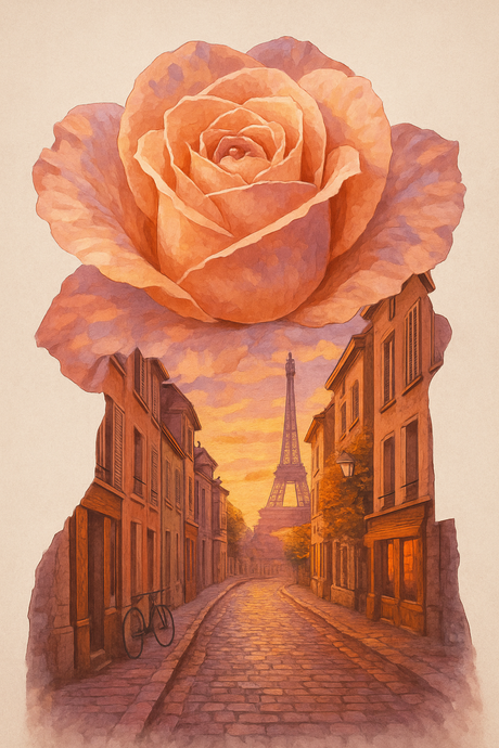 Parisian Rose Dream (Diamond Painting) Diamond Painting kit