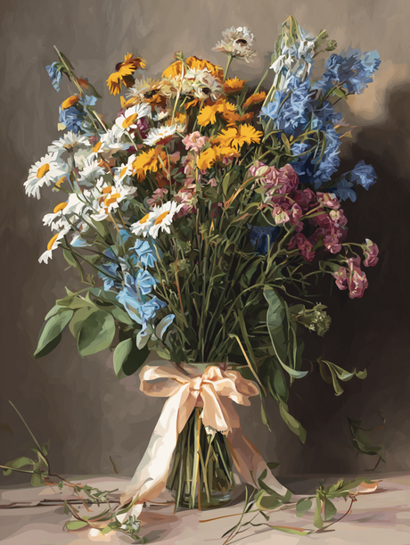 Pastoral Floral Arrangement (Diamond Painting) Diamond Painting kit