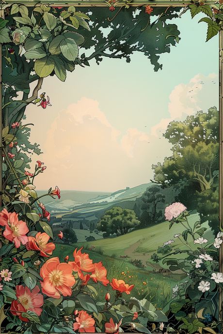 Pastoral Valley Vista (Diamond Painting) Diamond Painting kit