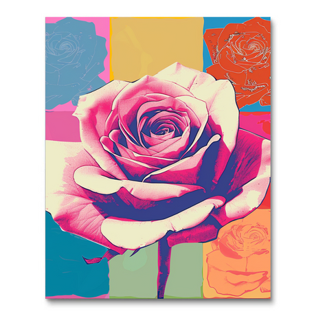 Patterned Rose (Diamond Painting) Diamond Painting kit