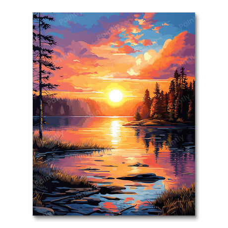 Peaceful Evening III (Diamond Painting) Diamond Painting kit