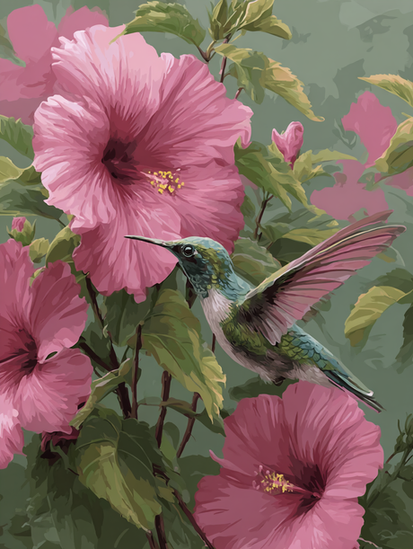 Pink Blossom Nectar (Diamond Painting) Diamond Painting kit