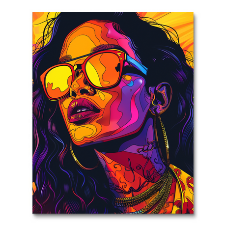 Playful Rihanna Palette (Diamond Painting) Diamond Painting kit