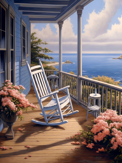 Porch by The Beach V (Paint by Numbers)
