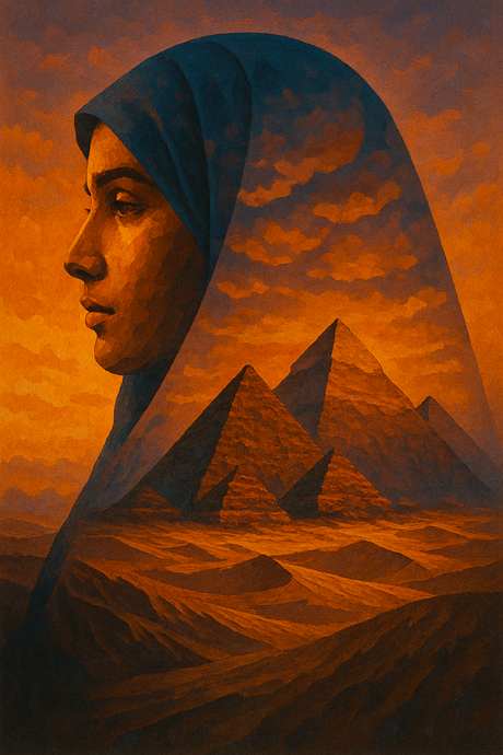 Profile with Pyramids (Diamond Painting) Diamond Painting kit