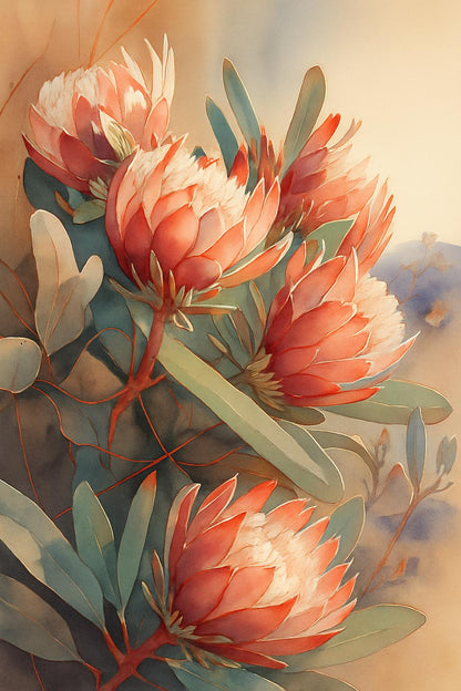 Proteas II (Paint by Numbers)
