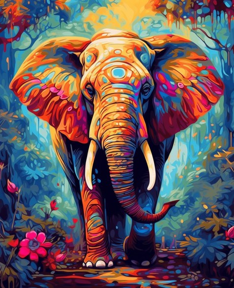 Psychedelic Elephant II