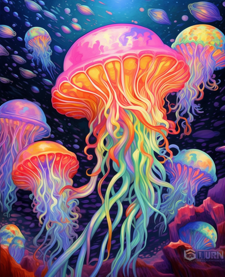 Psychedelic Jellyfish IV