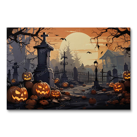 Pumpkin Specters (Diamond Painting) Diamond Painting kit