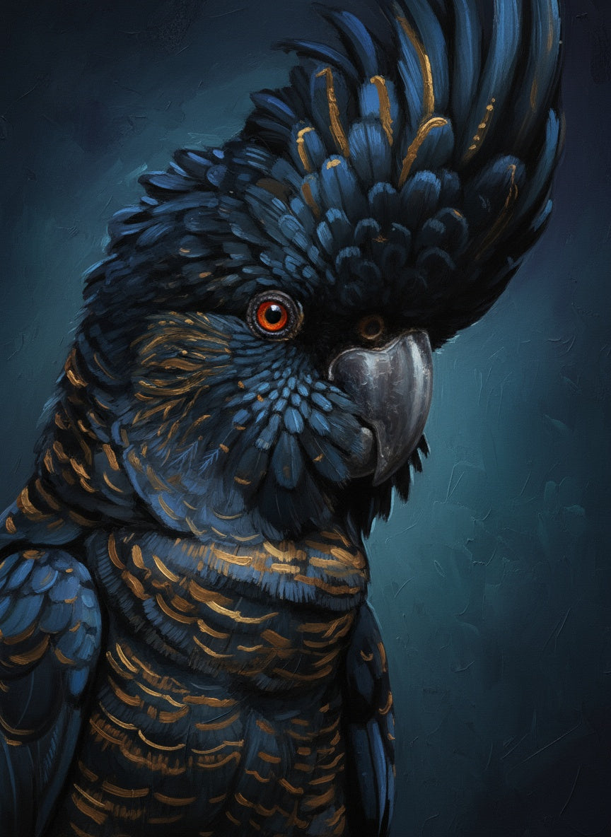 Midnight Cockatoo (Diamond Painting) Diamond Painting kit