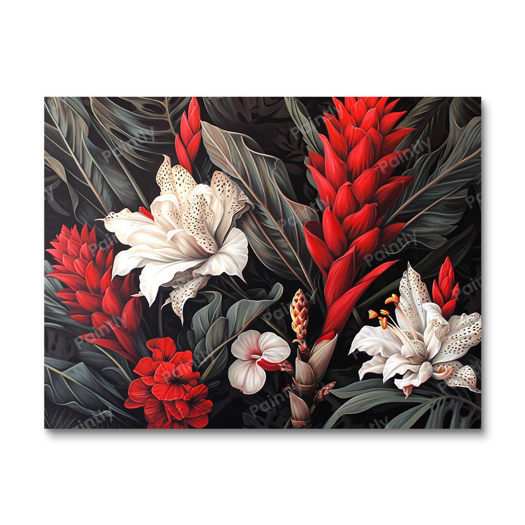 Fabric Blooms III