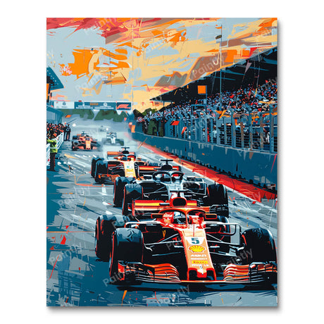 Race Day Rockets (Diamond Painting) Diamond Painting kit