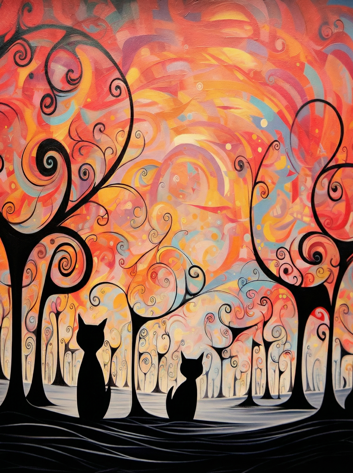 Radiant Cat Symphony (Paint by Numbers)