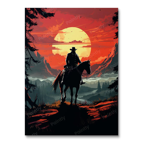 Red Dead Ride III (Diamond Painting) Diamond Painting kit