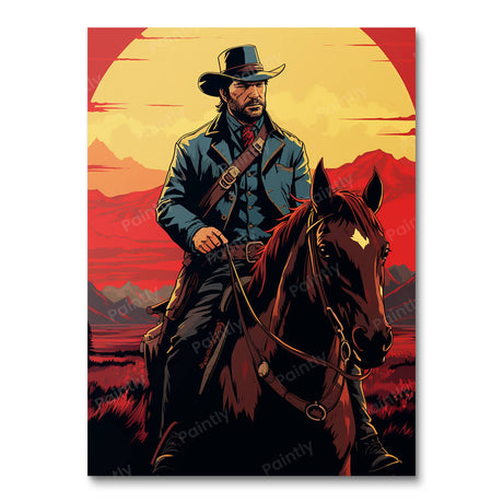 Red Dead Ride V (Diamond Painting) Diamond Painting kit