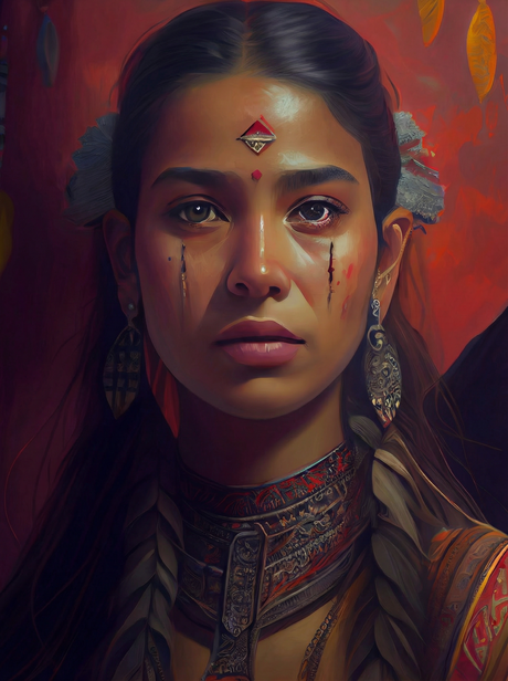 Red Indian Beauty II