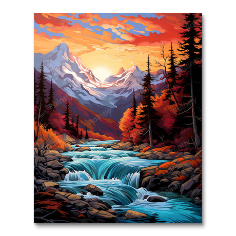 Riverside Dawn (Diamond Painting) Diamond Painting kit
