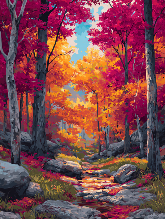 Rushing Creek in Autumn
