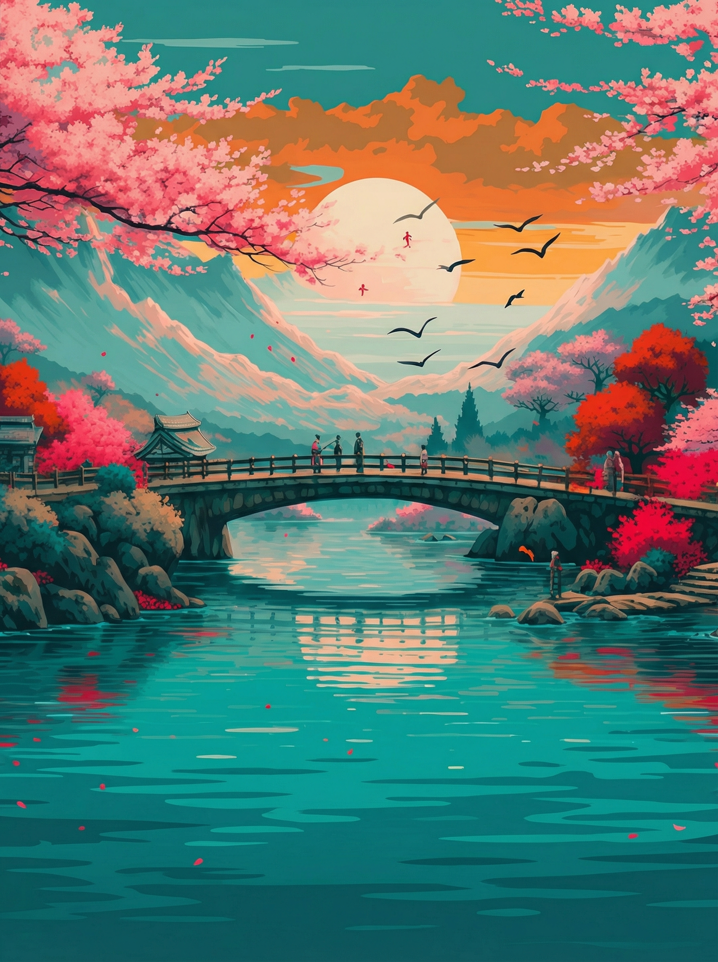 Sakura Serenity (Paint by Numbers)