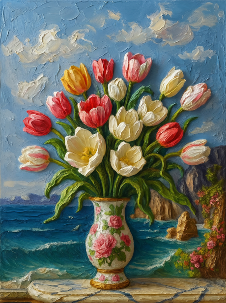 Seaside Tulips