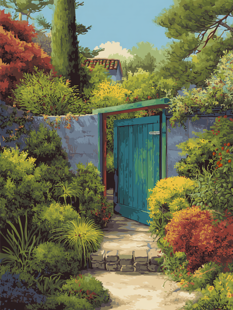 Secret Garden Open Gate (Diamond Painting) Diamond Painting kit
