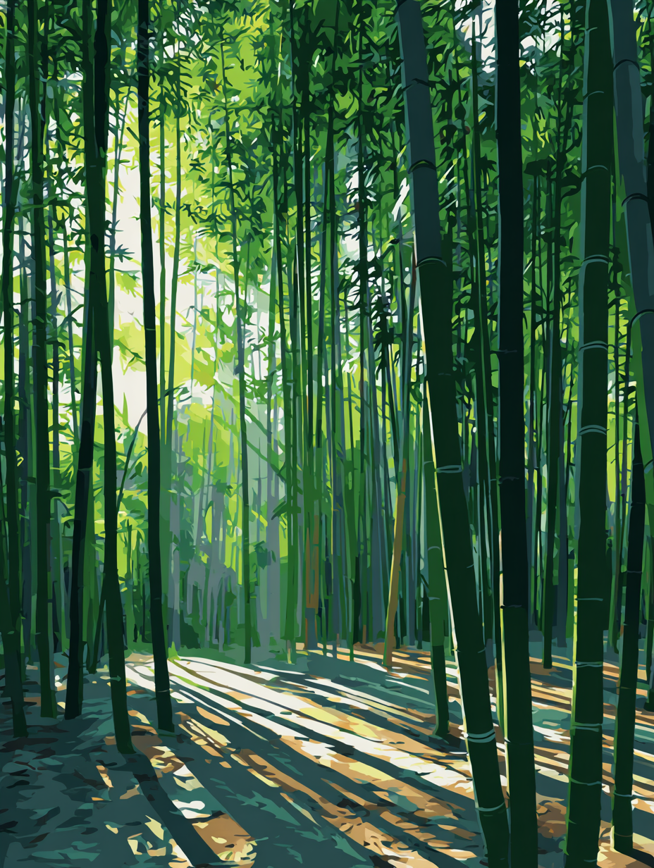 Shades of Bamboo (Diamond Painting) Diamond Painting kit