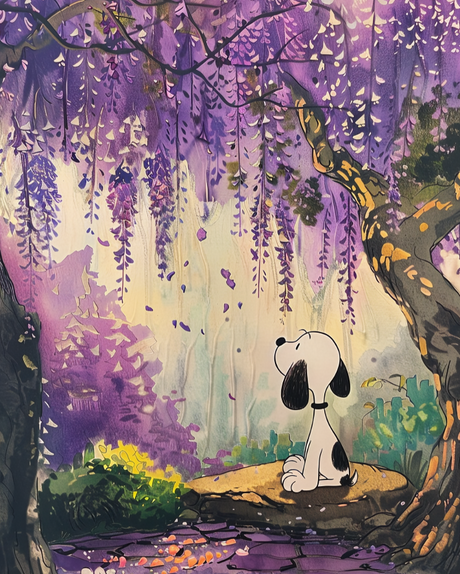Snoopy's Blossom Bash — paint by numbers kit