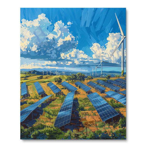 Solar Panel Paradise (Diamond Painting) Diamond Painting kit