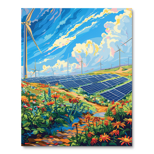 Solar Panel Paradise II (Diamond Painting) Diamond Painting kit