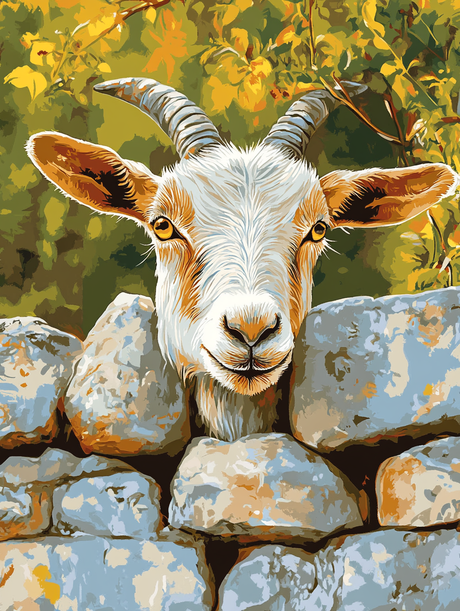 Stone Wall Observer (Diamond Painting) Diamond Painting kit
