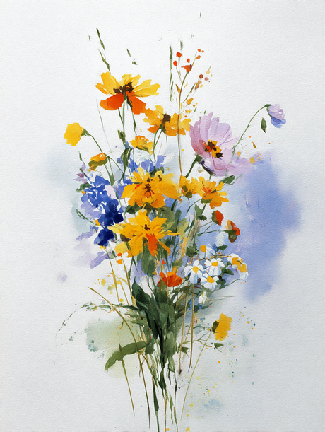 Sun-Kissed Field Bouquet (Diamond Painting) Diamond Painting kit