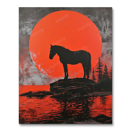 Sunset Stallion (Diamond Painting) Diamond Painting kit