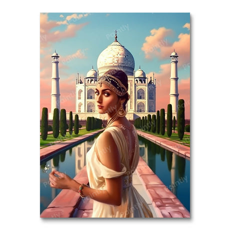 Taj Mahal's Embrace (Diamond Painting) Diamond Painting kit