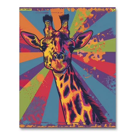 Tie-Dye Giraffe Glow (Diamond Painting) Diamond Painting kit