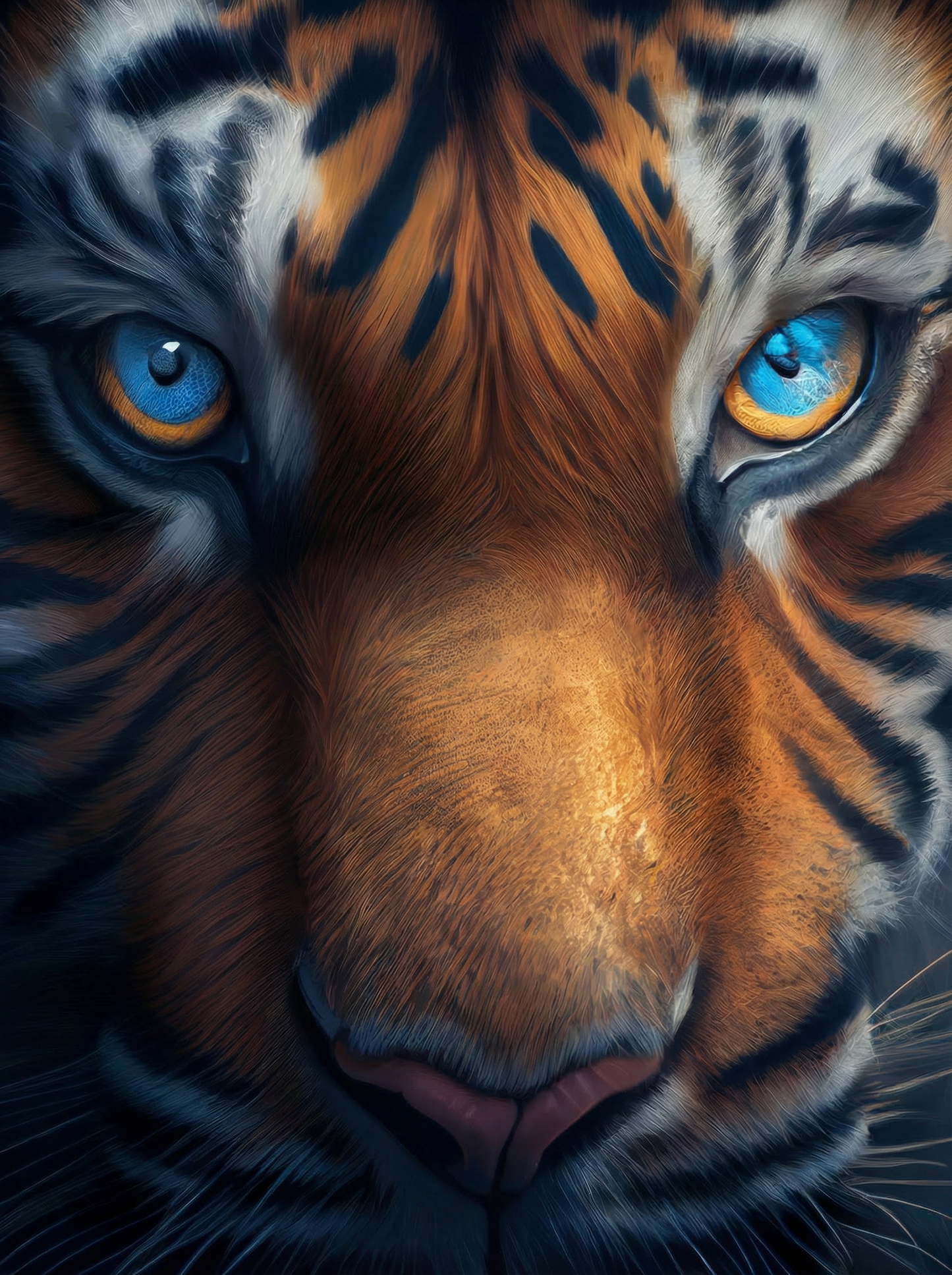 Tiger Portrait I (Paint by Numbers)
