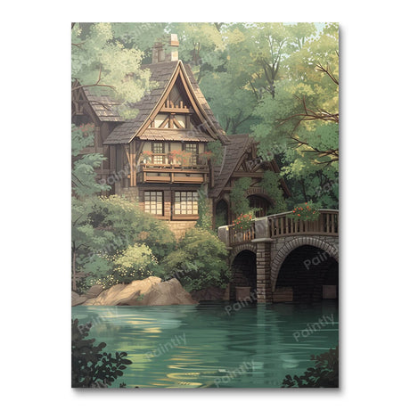 Tranquil Waterside Haven (Diamond Painting) Diamond Painting kit