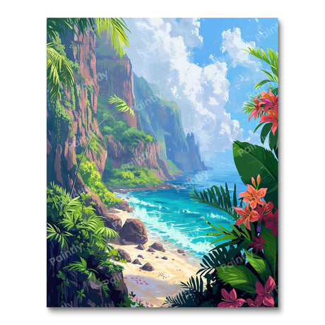 Tropical Dreamscape (Diamond Painting) Diamond Painting kit