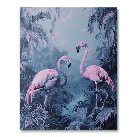 Tropical Flamingo Harmony (Diamond Painting) Diamond Painting kit