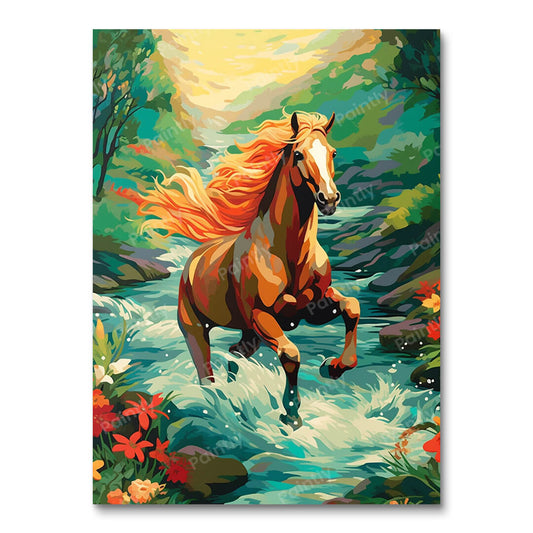 Tropical Hoofbeats (Diamond Painting)