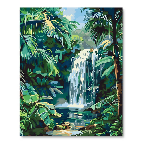 Tropical Waterscape (Diamond Painting) Diamond Painting kit