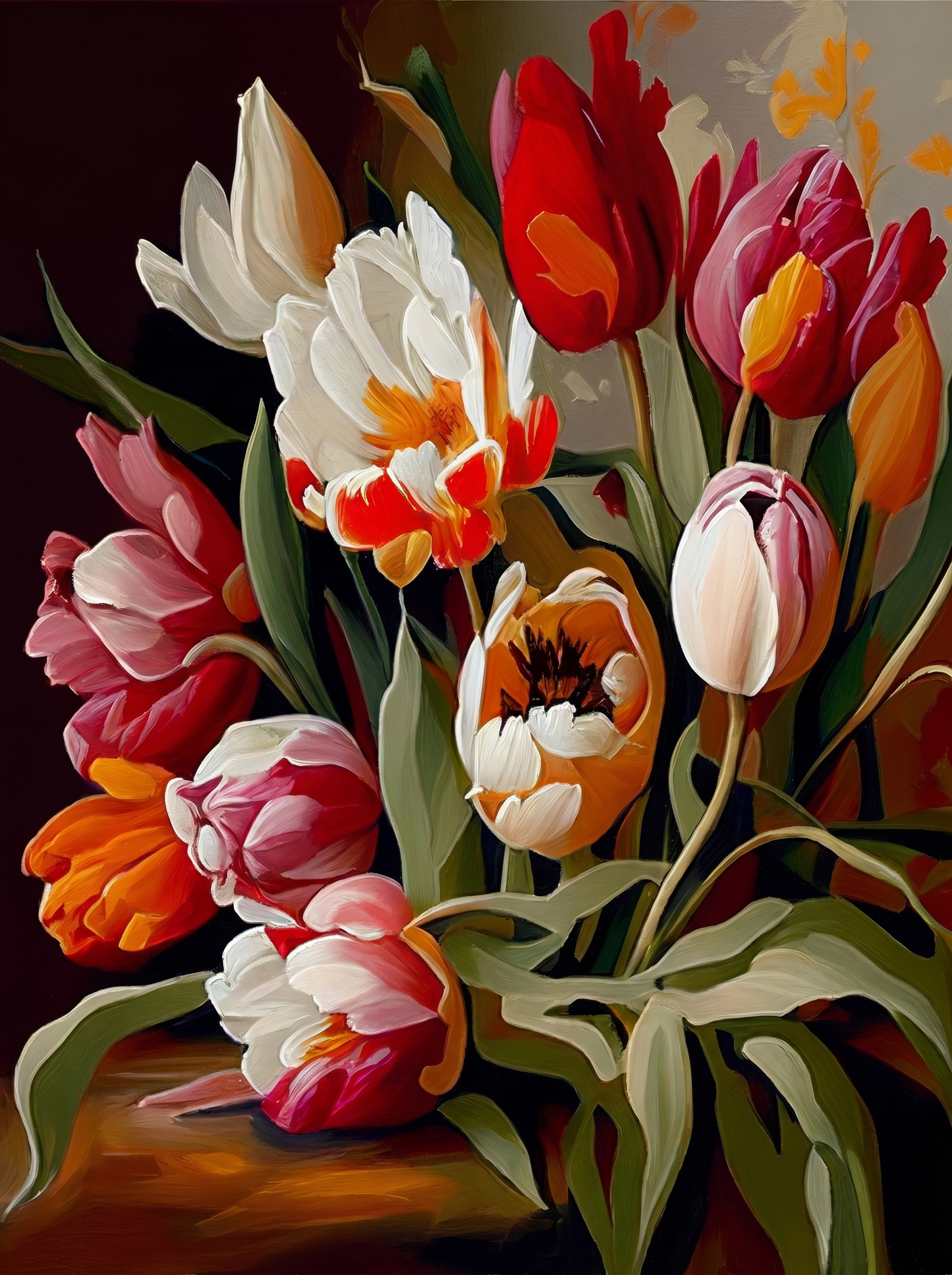 Tulips I (Paint by Numbers)
