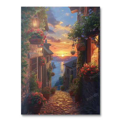 Twilight Blossom Boulevard (Diamond Painting) Diamond Painting kit