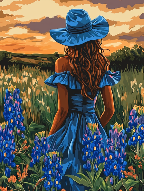 Tulip Field Windmill (Diamond Painting) Diamond Painting kit