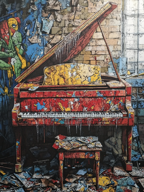 Urban Decay Piano (Diamond Painting) Diamond Painting kit