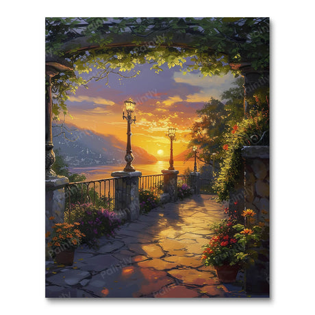 Urban Sunset Blooms (Diamond Painting) Diamond Painting kit
