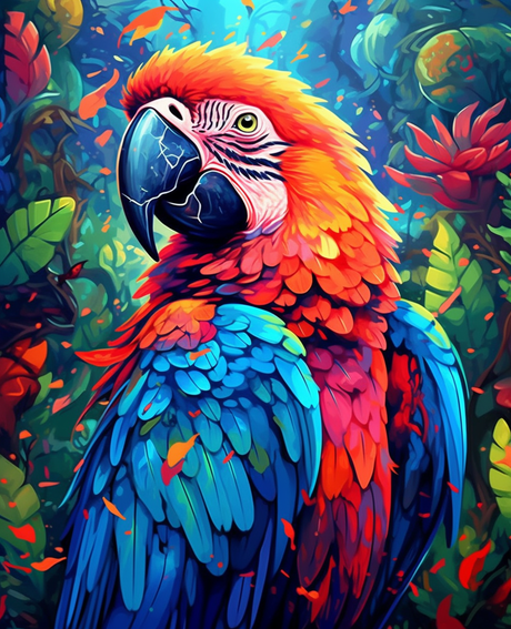 Vibrant Macaw