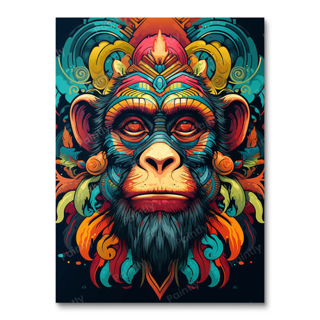 Vivid Primate Reverie (Diamond Painting) Diamond Painting kit