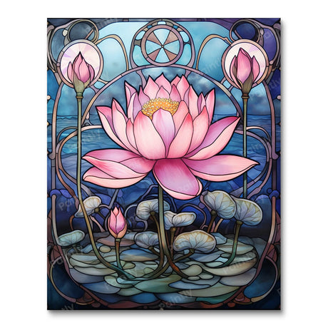Water in Lotus (Diamond Painting) Diamond Painting kit